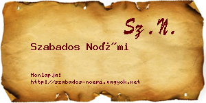 Szabados Noémi névjegykártya